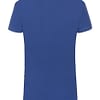 niebieski - klasyczny t-shirt damski z bawełny supima